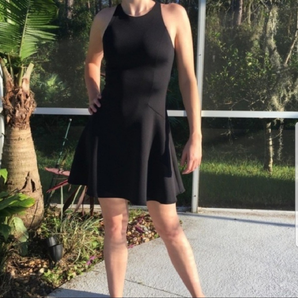 abercrombie and fitch fit & flare racerback dress